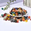 Venta al por mayor de fábrica decoración de maceta de grava de piedra de ágata de colores piedra de Buda ágata de colores ágata de partícula grande grava de ágata