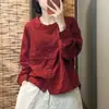 Disponible en varios colores, esta nueva colección de primavera/otoño presenta una elegante y estilosa camisa de algodón y lino de manga larga con cuello mao, bolsillos y un diseño de cárdigan para mujer.