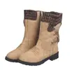 En Stock Sitio Independiente de Amazon Botas para Mujer Tallas Grandes 2026 Nuevas Llegadas de Invierno Botas Martin Botas de Punto de Tacón Grueso de Media Caña Europeas y Americanas