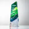 Troféu de Cristal Colorido Criativo Costurado Novo Empresa Funcionário Destaque Luxo Acessível Prêmio de Alto Padrão Troféu Comemorativo