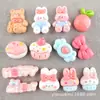 Pegamento Cremoso Estuche para Teléfono de Conejito Lindo Oso de Dibujos Animados Postre Accesorios de Resina DIY Materiales de Helado Cremoso Hebilla de Zapato DIY