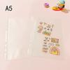 Bolsillo para Tarjetas de Almacenamiento de Hojas Sueltas A5/A6/A7/A8/6 Agujeros Carpeta de Notas de Hojas Sueltas Bolsillo para Tarjetas Sobre Tarjeta de Presentación Gran Capacidad