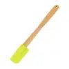 Mango de Madera Plano Set de Herramientas de Silicona para Hornear Mini Horneado de 8 Piezas Raspador Brocha de Aceite Espátula Cuchara Raspador Pequeño