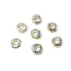 Lujo Ligero Forma de Rosquilla Ola Irregular Espaciadores Perlas Huecas Barrocas Kit de Materiales DIY Accesorios para Joyería