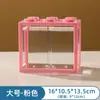 Contenedor de Bloque de Construcción Acrílico en Forma de Caja para Acuario, Pequeño Paisaje Micro de Alta Transparencia para Escritorio de Oficina o Sala de Estar, Decoración Creativa, Apilable