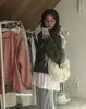 Bolso de Hombro de Silla de Montar de Encaje Vintage con Puntos Polo Corea del Sur Ins Nicho Lindo con Cordones Hombros Plisados Bolso Cruzado para Todo