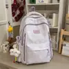 Mochila Azul Sal Marina con Lazo Nuevo para Mujer, Estilo Ins, Fresca y Única, Mochila para Estudiante de Secundaria con Alto Valor Estético