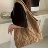 2026 Bolsa Tote Tecida de Ombro e Axila de Grande Capacidade para Mulheres, Nova Bolsa de Praia de Verão para Férias Casuais e Lazer