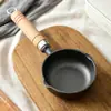 Nuevo aceite caliente especial olla pequeña hierro fundido profunda sartén para tortilla sartén de aceite artefacto para hacer dumplings de huevo hogar sartén antiadherente
