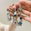 Pulsera de borla de cuentas bidimensional de nicho, exquisita, de lujo ligero, de alta gama, única, deslumbrante, versátil y elegante