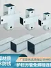 Conexões para Tubos de Ferro 25X25 Conector para Tubo Quadrado Prateleira Exibição Suporte Fixadores Acessórios Bidirecional Três Vias