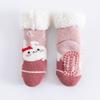 Meias de Chão para Bebê Outono e Inverno forradas com lã felpuda Espessas Lã de Cordeiro Meias de Inverno para Crianças Antiderrapantes para Dormir Quentes Meias de Acariciar para Bebê