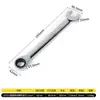 Llave de carraca ajustable, de doble cabeza, bidireccional, liberación rápida, de doble propósito, Torx y de boca abierta, liberación rápida, ahorradora de mano de obra, multifuncional