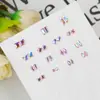 Acessórios para unha conhaque rosa mini formato especial diamante plano tamanho pequeno borboleta gota d'água olho de cavalo pilha de diamante acessórios para unha atacado