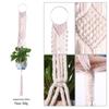 Vaso de flores transfronteiriço Net Bolsa Planta Pendurado Vaso de flores Feito à mão DIY Tecido Cesta suspensa Net Bolsa Decoração interna Cesta suspensa