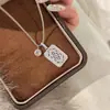 Colar de Pérolas Coração Laço Contas de Transferência Estilo Doce Ins Feminino Não Desbota Nicho Alto Padrão Versátil Novo Produto