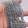 Al por mayor Color Dorado Electrochapado Cristal Color AB Cuentas Planas DIY Ropa Materiales para Bordar Joyería Collar Pulsera Accesorios Moda Ol