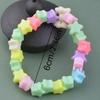 Pulsera DIY Copo de Nieve Mariposa Estrella Cuentas Corazón Color Macarrón Pulsera Mixta Cadena para Teléfono Móvil Colgante Decorativo