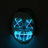 Especial transfronterizo para fiesta de Halloween, carnaval, horror, divertido, máscara luminosa, cabeza de col, EL, accesorios de ambiente luminoso