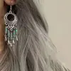 Nuevos Ganchos para Oreja con Borla de Gota de Agua Estilo Chino, Pendientes Vintage de Alta Gama, Elegantes y a la Moda, Estilo Étnico de Nicho, Accesorios para Orejas Frescos y Refinados