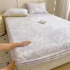 2026 Nuevo Estilo Fresco Floral en Relieve Espeso Sábana de Leche Terciopelo Impresa Tridimensional