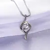 Fonte de Joias mais vendida moda feminina linha corrente de caixa suave ol temperamento banhado a prata colar fabricantes atacado pingente