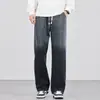 Jeans Degradados Marca de Moda para Hombre Pantalones Sueltos Rectos de Pierna Ancha Otoño 2026 Nuevo Estilo Americano Pantalones Casuales Fluidos