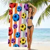 Toalla de Playa Rayada Jit para Dropshipping Transfronterizo en Amazon Temu, Toalla de Baño de Playa de Microfibra Estampada Digitalmente