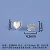 Cilindro de Dinero de Plata Pura 999 Espaciadores Beads Paz y Alegría Espaciador DIY Pulsera de Cristal Collar Cordón de Cuentas Accesorios