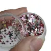 Mini Estrellas Brillantes de Colores Mixtos, Lentejuelas de Estrella de Cinco Puntas, Tamaños Mixtos, Rojo Brillante, Lazos Decorativos para Manualidades