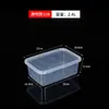Caixa Selada Transparente de PP de Grau Alimentício para Conservar Frescos Retangular Caixa de Armazenamento para Geladeira Aquecimento no Micro-ondas Congelamento com Tampa Armazenamento