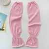 Manga de Hielo para Mujer Guantes de Protección Solar Verano Delgada Color Sólido Manga Transpirable Holgada Suave Protector de Brazo Manga para Conducir Ciclismo