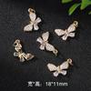 Accesorios Colgante Diamante Trébol de Cuatro Hojas Cisne Conservador de Color DIY Aretes Lazo Colgante Pulsera Collar Accesorios de Joyería