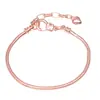Amazon Cross-Border Venda Quente Conjunto de Pulseiras Osso de Cobra 3mm Acessórios Joias Artesanais DIY Corrente Básica Atacado