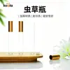 Botellas de vidrio espesado para cordyceps, selladas con tapas doradas resistentes al calor y al frío, frascos de ensayo para dispensar medicina herbal, stock del fabricante disponible para venta al por mayor