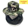 Capuz aberto de apicultura com zíper chapéu de abelha camuflagem chapéu de pescador anti-mosquito chapéu de escalada dobrável chapéu anti-mosquito ao ar livre