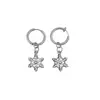Nuevos Pendientes Colgantes de Copo de Nieve, Clips para Orejas, Pendientes Unisex, Pendientes de Alta Calidad, Accesorios de Diseño de Gama Alta de Nicho
