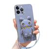 Adecuado para Apple 16promax soporte de conejo con borde recto chapado 13/15 funda para teléfono móvil 11/12 todo incluido x/xsmax