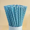 Palitos de Papel Azuis em Estoque Palitos Descartáveis Coloridos Decorativos Criativos Palitos para Sobremesa Bebida Festa Chá de Leite