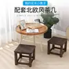 Taburete Pequeño Doméstico de Madera Maciza Vintage para Sala de Estar para Cambiarse los Zapatos, Taburete Cuadrado de Mesa de Café para Adultos, Taburete Pequeño Nórdico para Niños, Multifuncional
