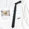 Corbata negra sin nudos para mujer, estilo japonés JK, pajarita universitaria, cremallera ancha para hombre DK, accesorios para camisas de vestir