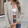 Cardigã Feminino Slim Fit Outono 2026, Blazer Chique para o Escritório, Estilo Elegante para o Dia a Dia