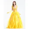 Disfraz de Halloween Vestido de Princesa Bella para Adulto La Bella y la Bestia Bell Disfraz de Fantasía