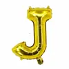 Globo de película de aluminio para letras de 16 pulgadas transfronterizo A-Z dorado plateado oro rosa globo de papel de aluminio decoración de fiesta de boda