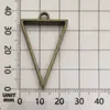 Marco Geométrico Hecho a Mano DIY Aleación Hueca Resina Colgante Forma de Corazón Gota de Agua Forma de Estrella Colgante Accesorios de Joyería