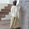 Moda Otoñal para Niñas Chal Elegante Camiseta de Manga Larga Conjunto de Pantalones Casuales 2026 Nueva Camiseta Base con Estilo para Niñas