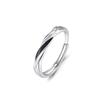 Noria original nuevo estilo chino joyería plata esterlina S925 nicho alto sentido estado de amor anillo de acoplamiento para pareja simple