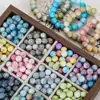 Cuentas de porcelana de dos tonos de 10 mm con patrón de dragón, cuentas redondas, cuentas sueltas, joyería hecha a mano para DIY, pulsera, collar, accesorios para enhebrar