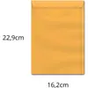 Envelope de saco (ouro) 162X229 80g. Ko 23 - Caixa com 250 Unidades