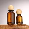 Suministros del Fabricante Botella de Perfume Marrón de 100 ml, Botella Transparente de Vidrio con Tapa de Rosca, Botella Vacía para Muestras Cosméticas, Estilo Vintage